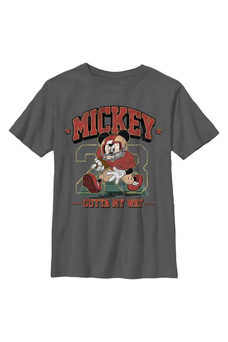 Boy's Mickey & Friends Outta My Way  Graphic T-Shirt, Main, color, Charcoal