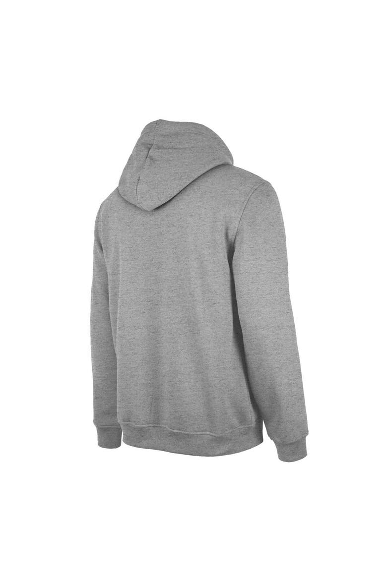 Men's New Era Heather Gray Jacksonville Jaguars Retro Pullover Hoodie, Alternate, color, Heather Gray