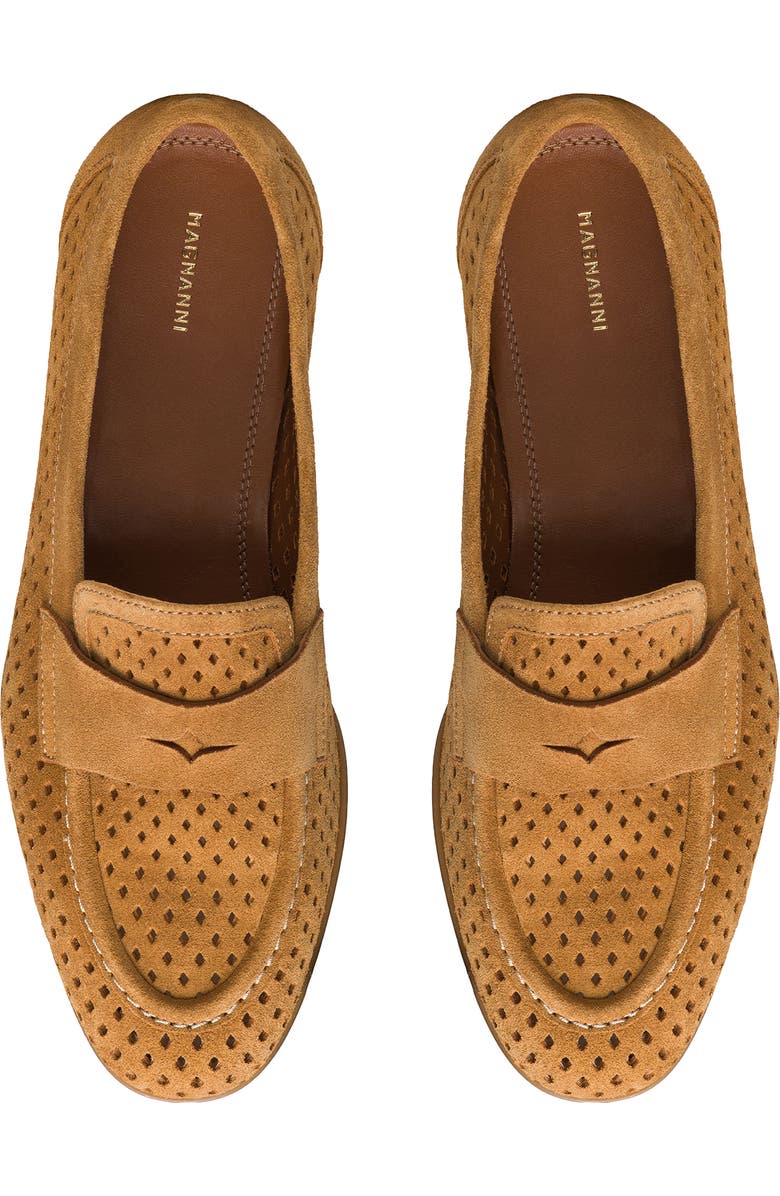 Magnanni Crista Perforated Penny Loafer, Alternate, color,