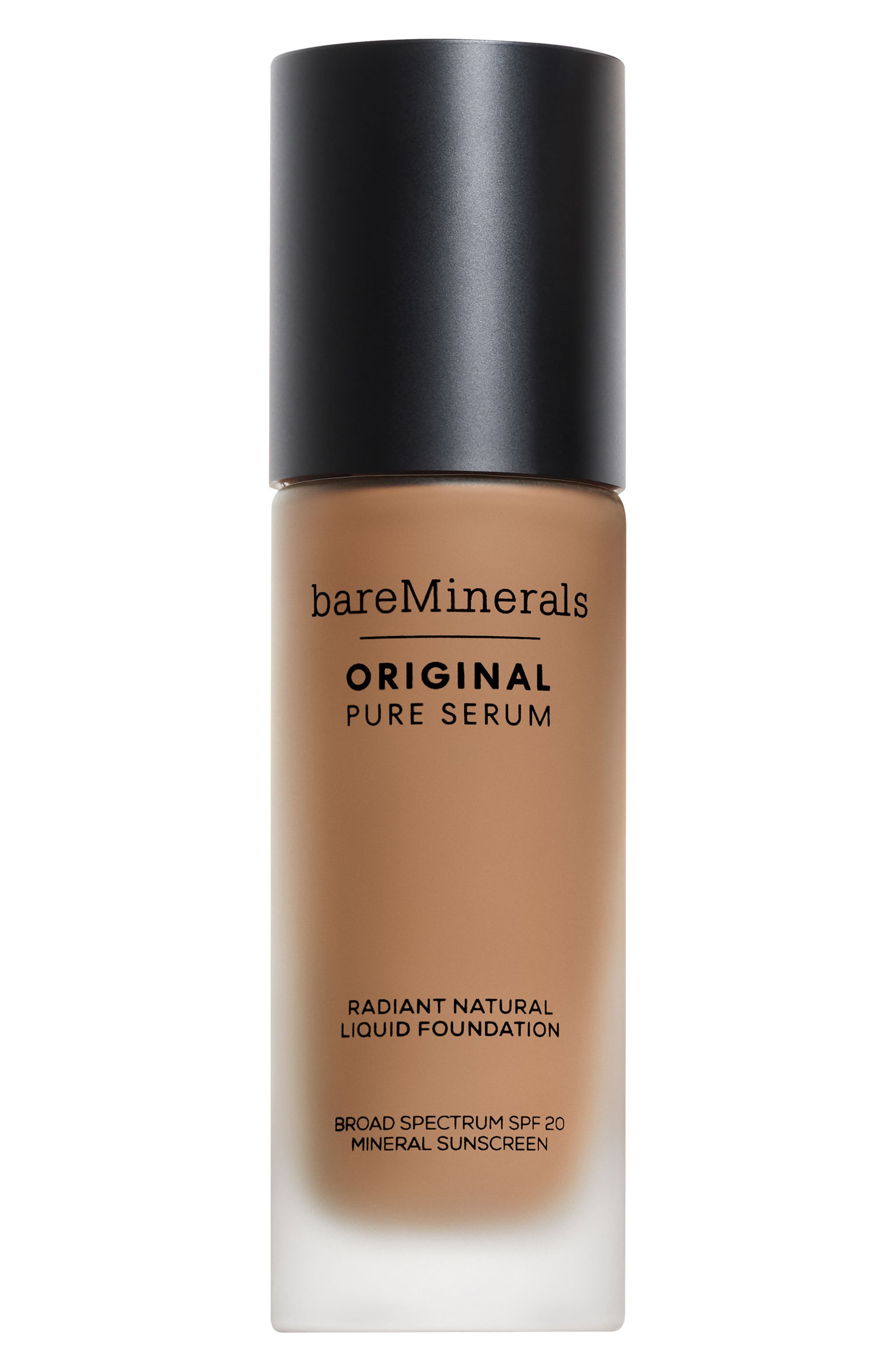 bareMinerals® Original Pure Serum Radiant Natural Liquid Foundation Mineral SPF 20 in Medium Deep Neutral 4 