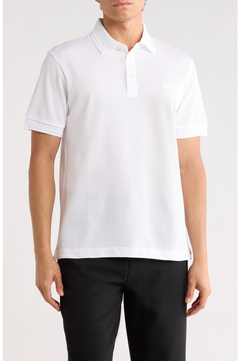 Parris Cotton Knit Polo, Main, color, WHITE