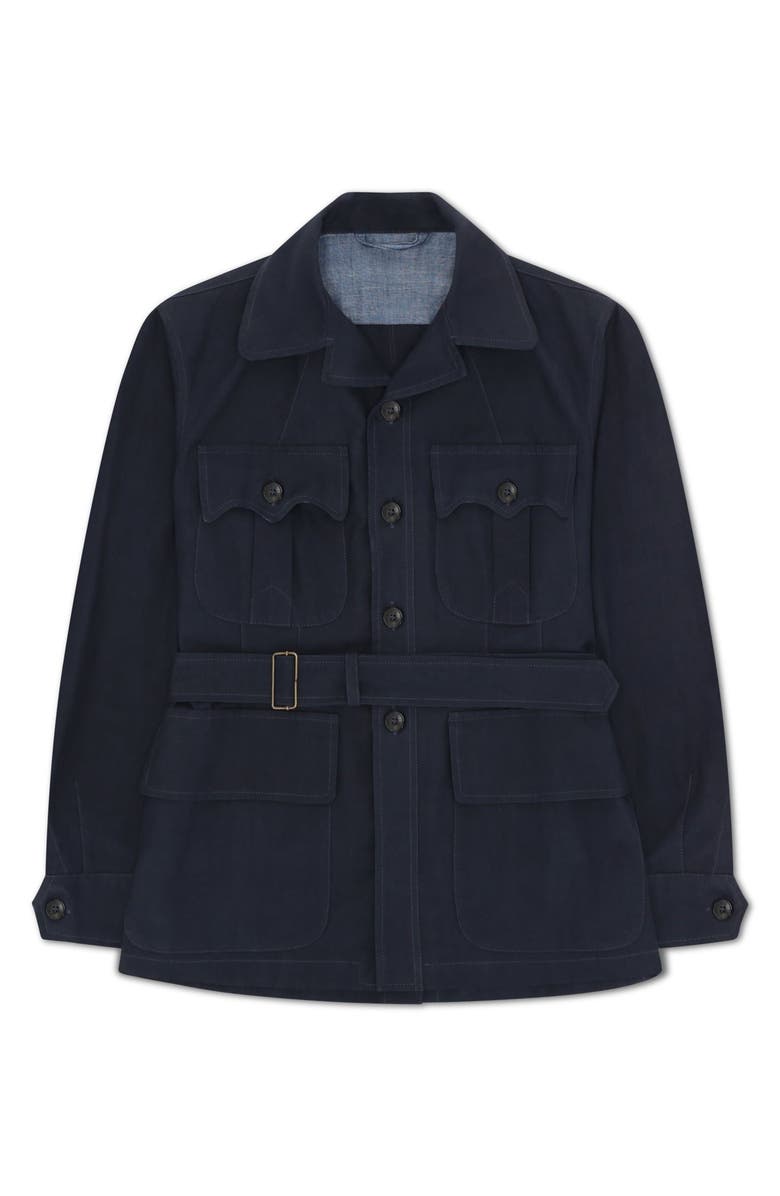 Fortela Clint Cotton Jacket, Main, color, Blue