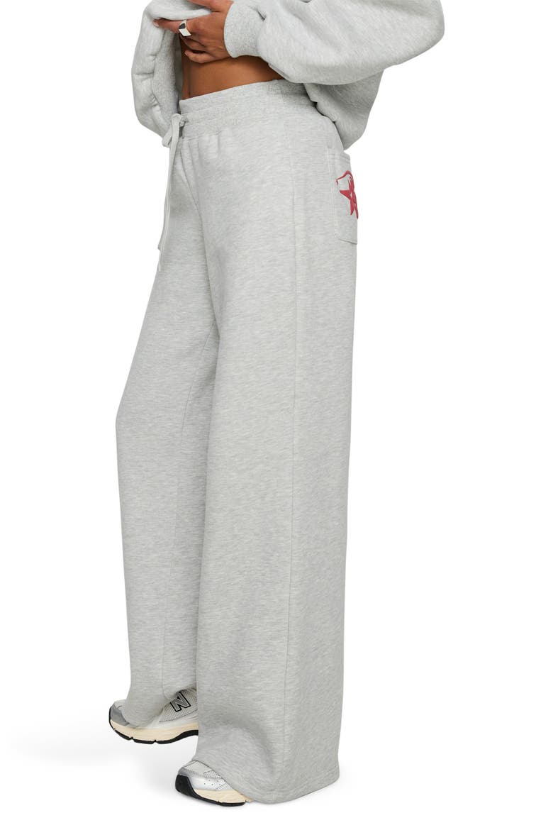 Stargirl Wide Leg Sweatpants, Alternate, color, GREY MARLE