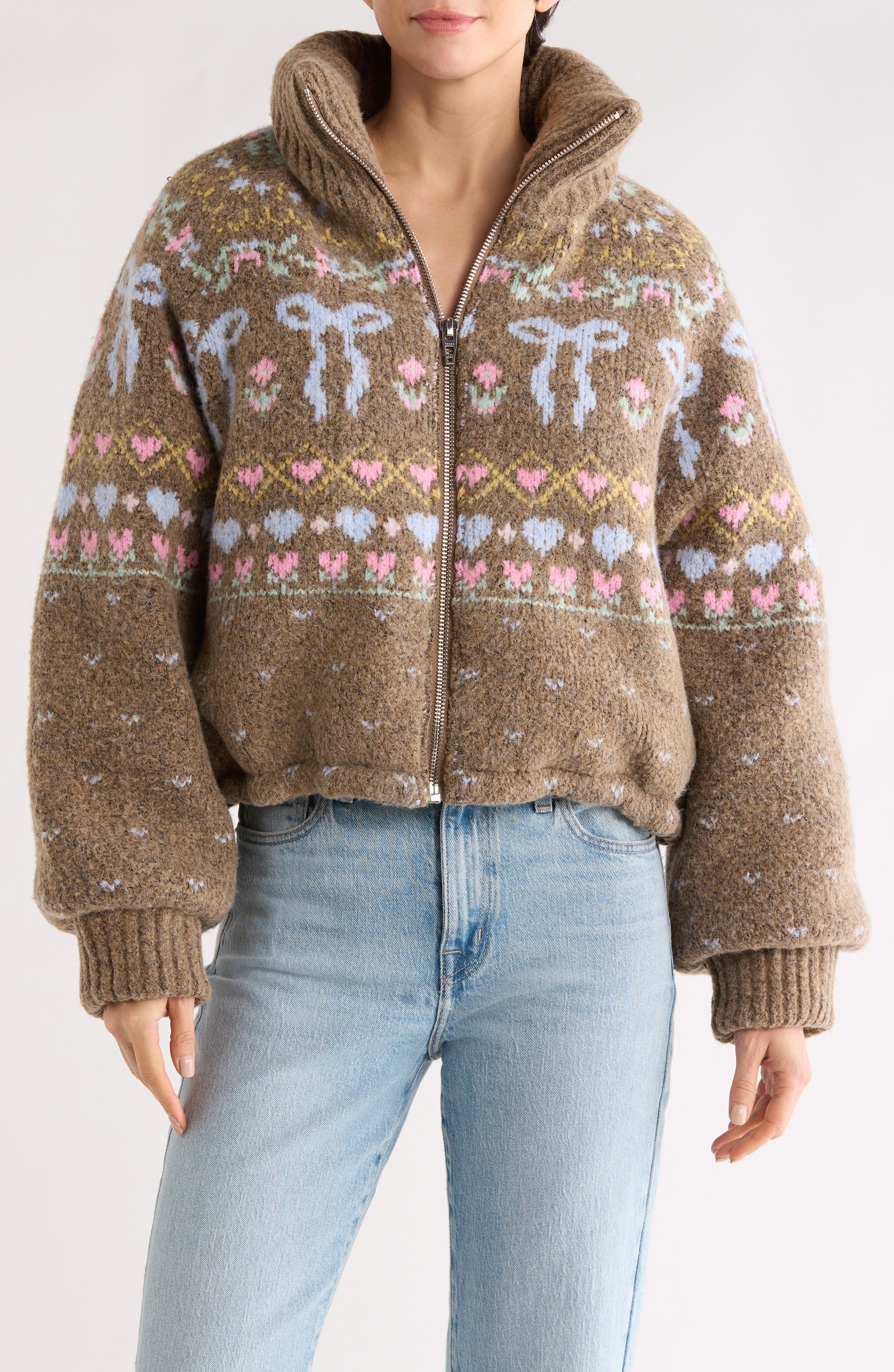 BLANKNYC Knit Puffer Jacket