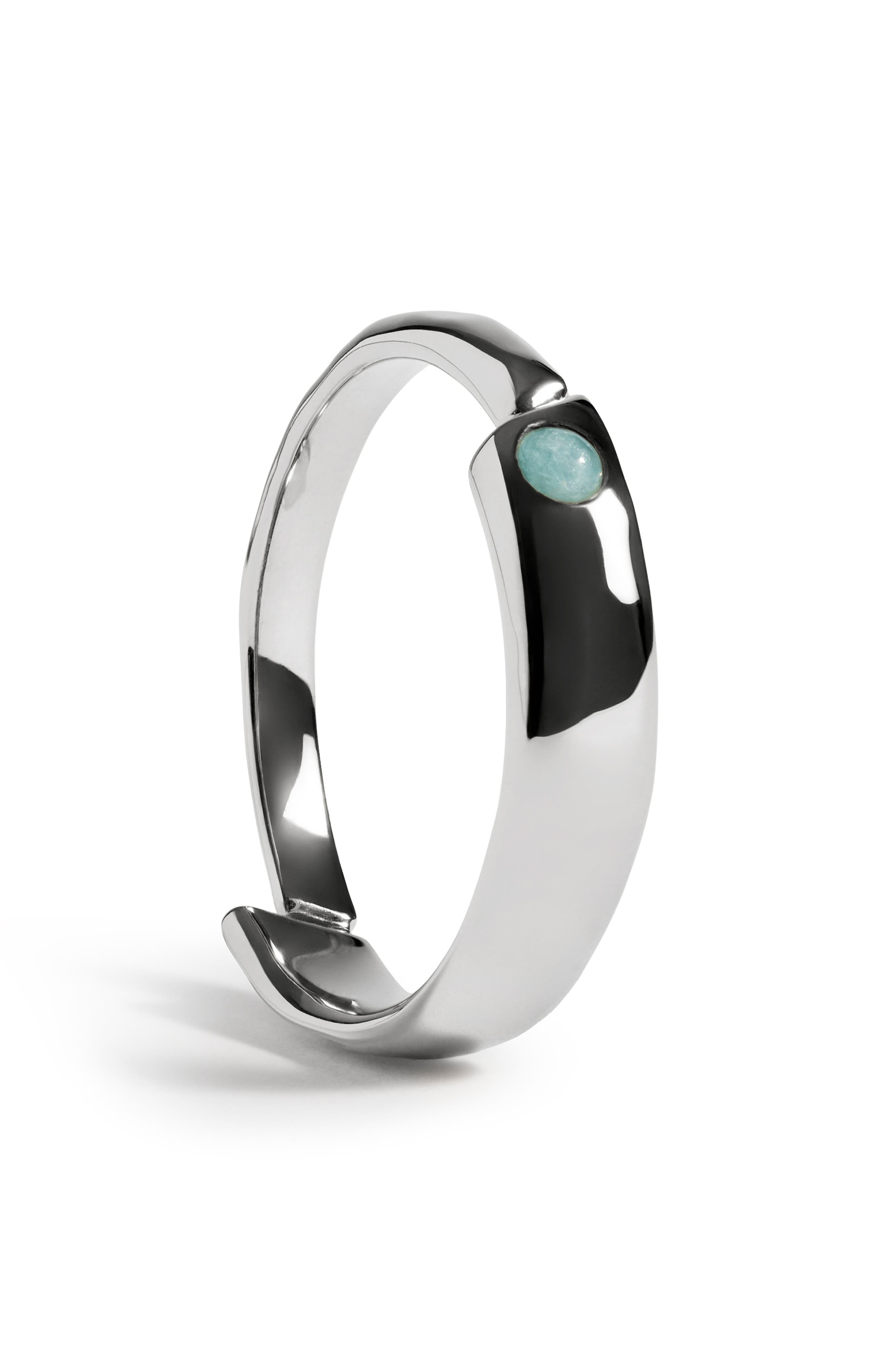 selected STERLING SILVER / AMAZONITE