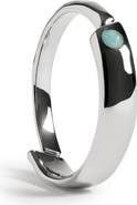 Monica Vinader Amaia Recycled Sterling Silver Amazonite Stacking Ring