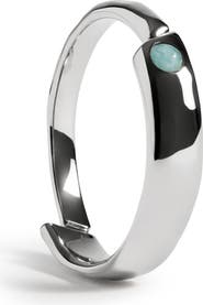 Monica Vinader Amaia Recycled Sterling Silver Amazonite Stacking Ring