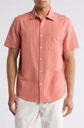 14th & Union Seersucker Short Sleeve Cotton Button-Up Shirt