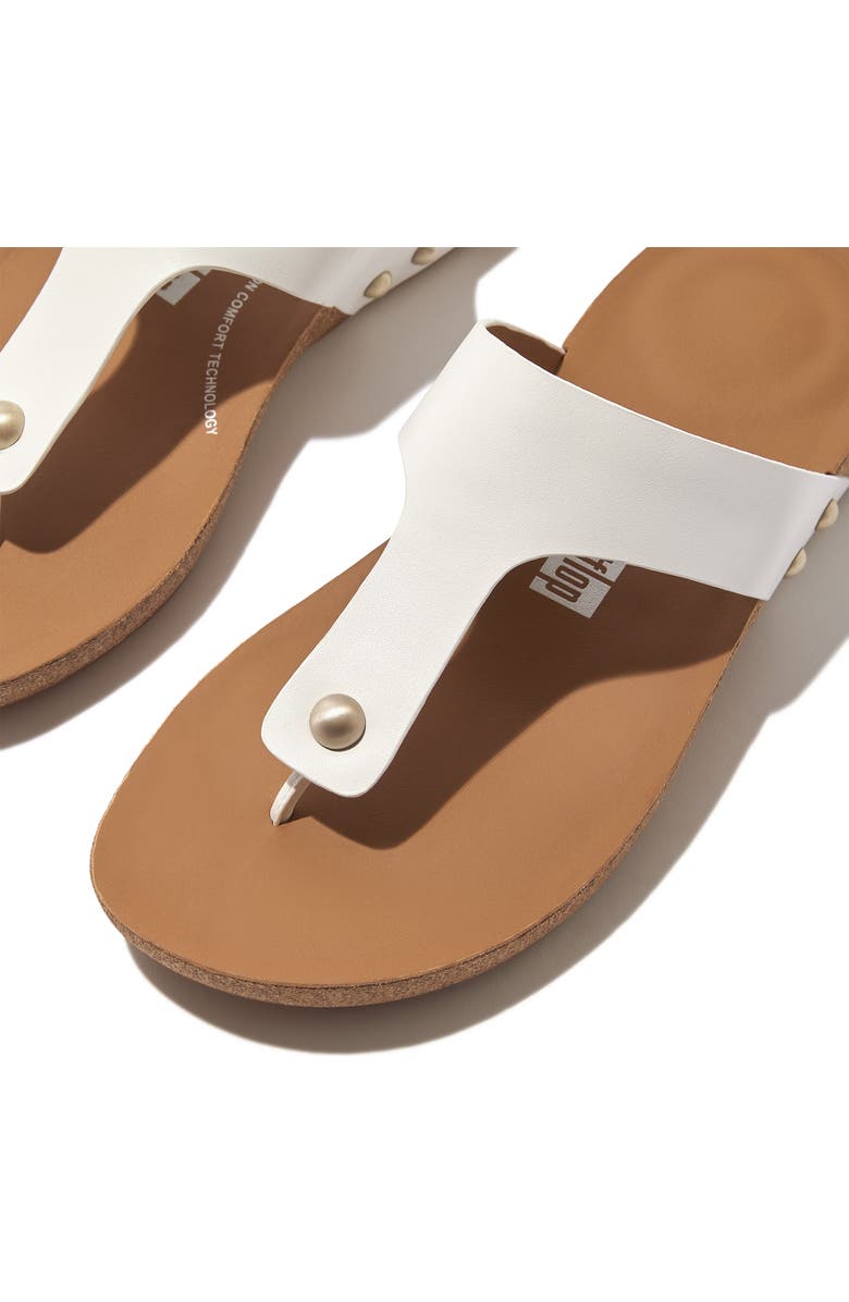 FitFlop iQushion Flip Flop, Alternate, color, Urban White