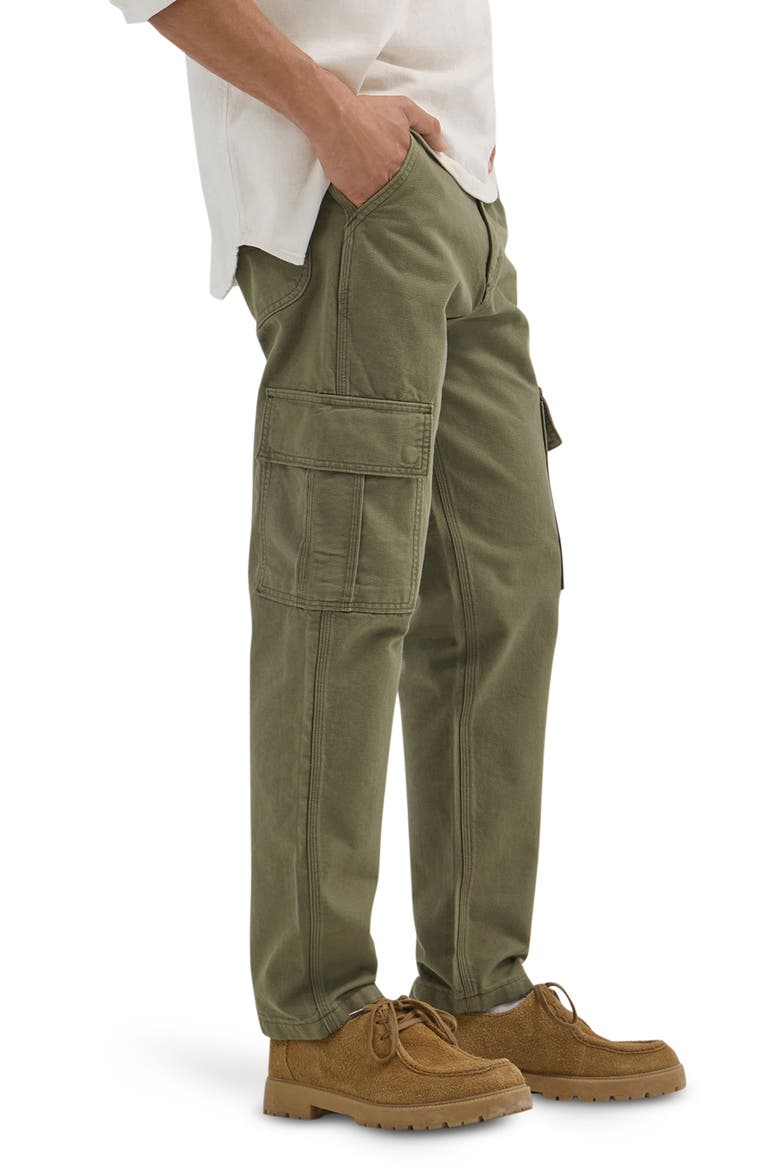 Workwear Loose Canvas Cargo Pants, Alternate, color, MERCANTILE GREEN