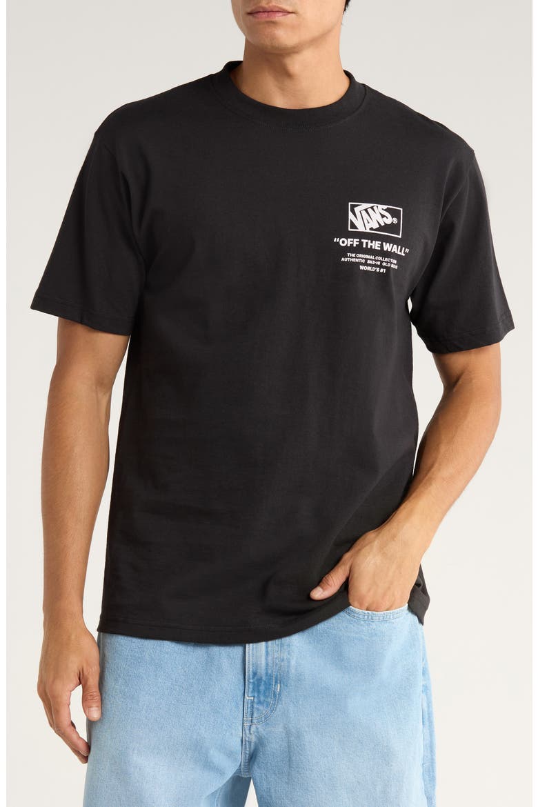 Stacked Hi Cotton Graphic T-Shirt, Main, color, BLACK