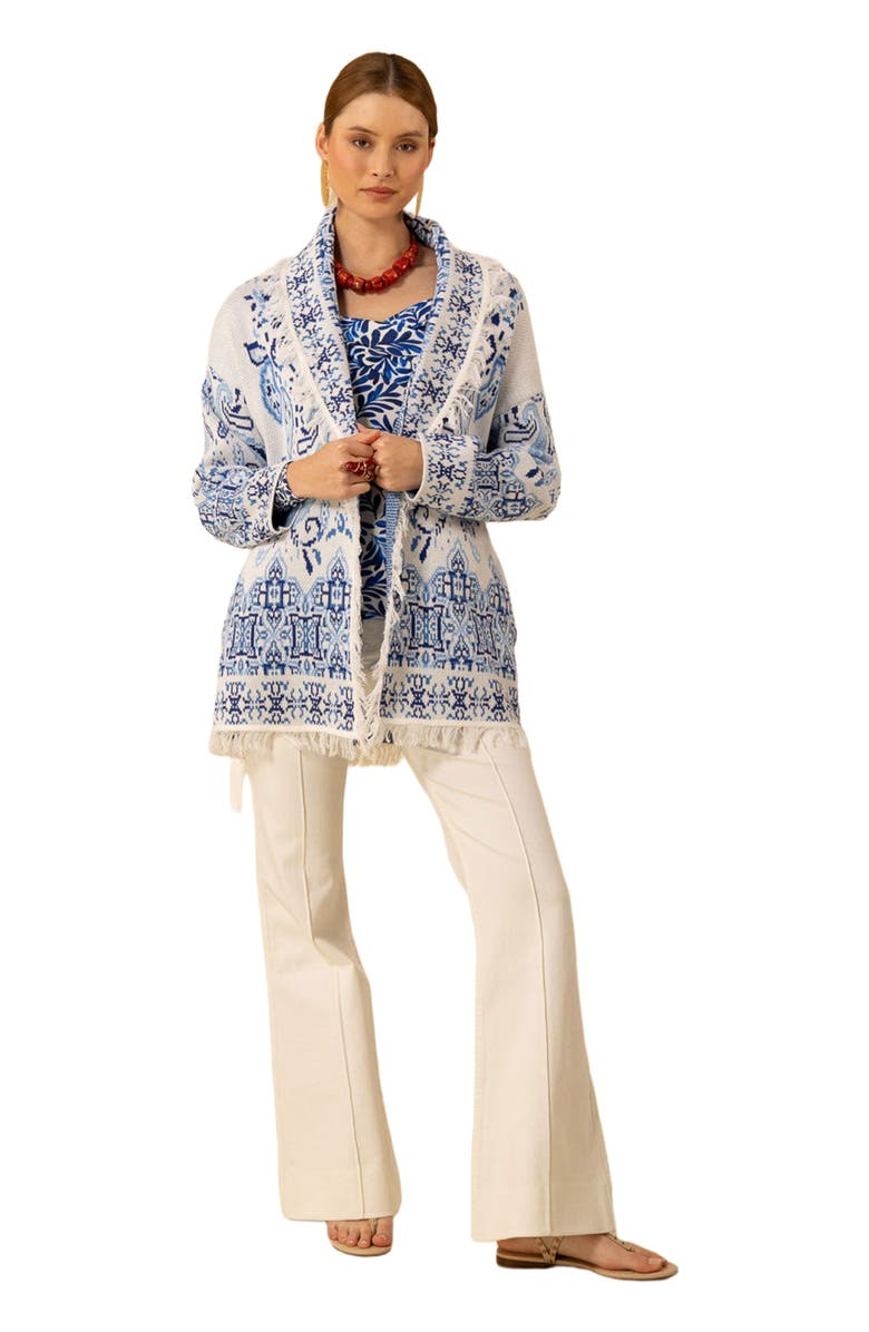 Hale Bob Capri Jacquard Sweater, Alternate, color, 