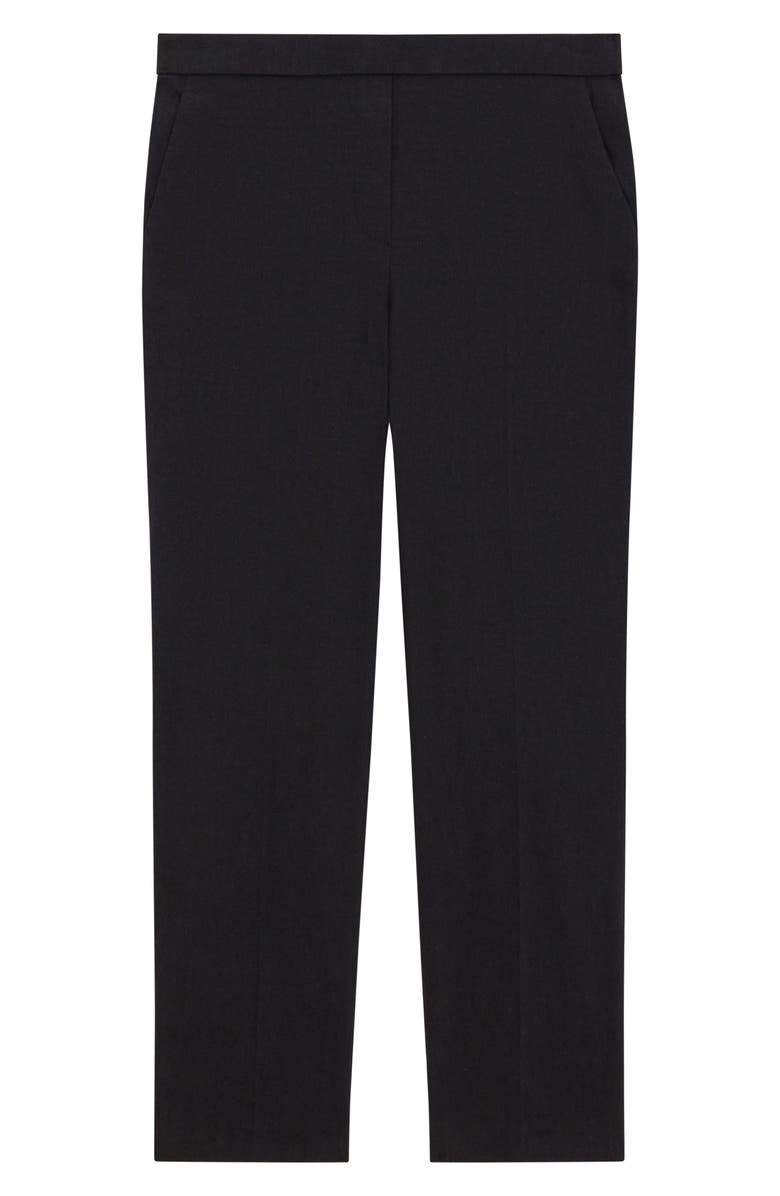 Theory Treeca Pull-On Pants, Alternate, color, Black