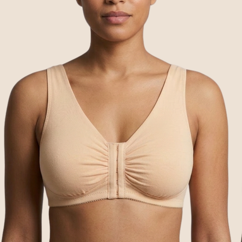 Ease Cotton Front Closure Bra for Mastectomy