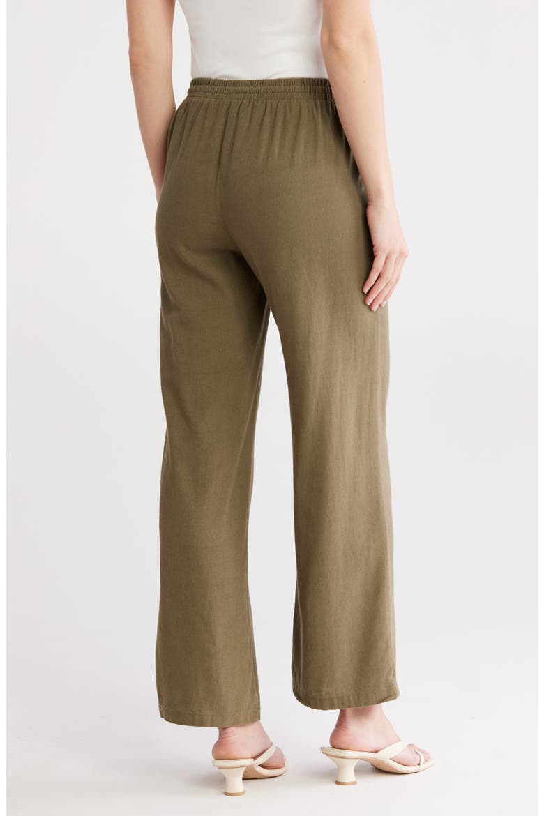 Wide-Leg Pants, Alternate, color, LT OLIVE