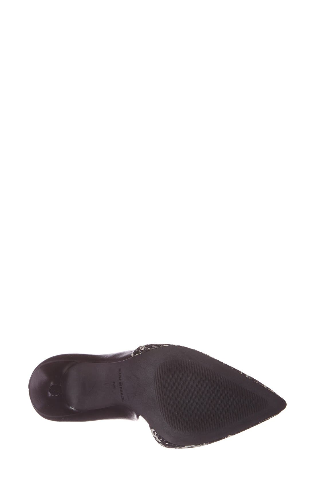 'Frennzy' Pointy Toe Stiletto Pump, Alternate, color, BLACK/ WHITE