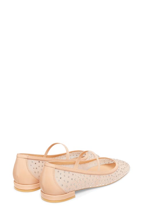 Stuart Weitzman Arabella Mary Jane Ballet Flat In Ginger