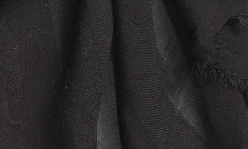 Nordstrom Sheer Stripe Pareo Wrap In Black