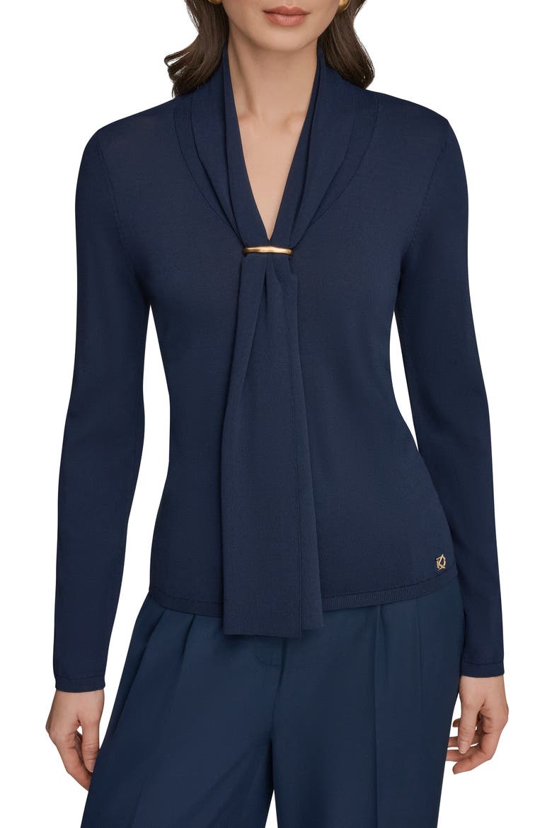 Drape Neck Sweater, Main, color, NIGHTFALL