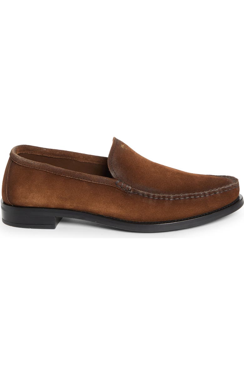 Prada Moc Toe Suede Loafer, Alternate, color, Cacao