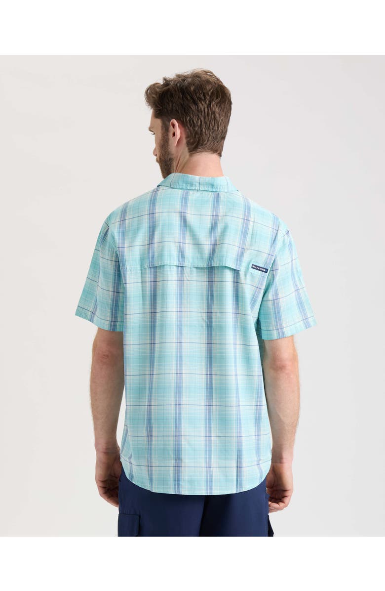 Salt Life Baitcaster SLX Performance Short Sleeve Shirt, Alternate, color, Sea Glass