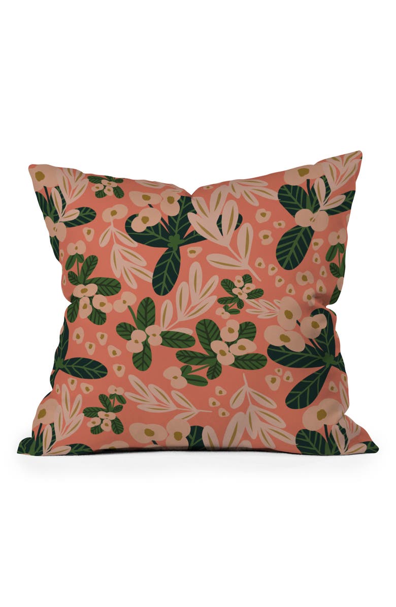 Deny Designs Oris Eddu Poppy Pine Pink Outdoor Pullow, Main, color, Pink