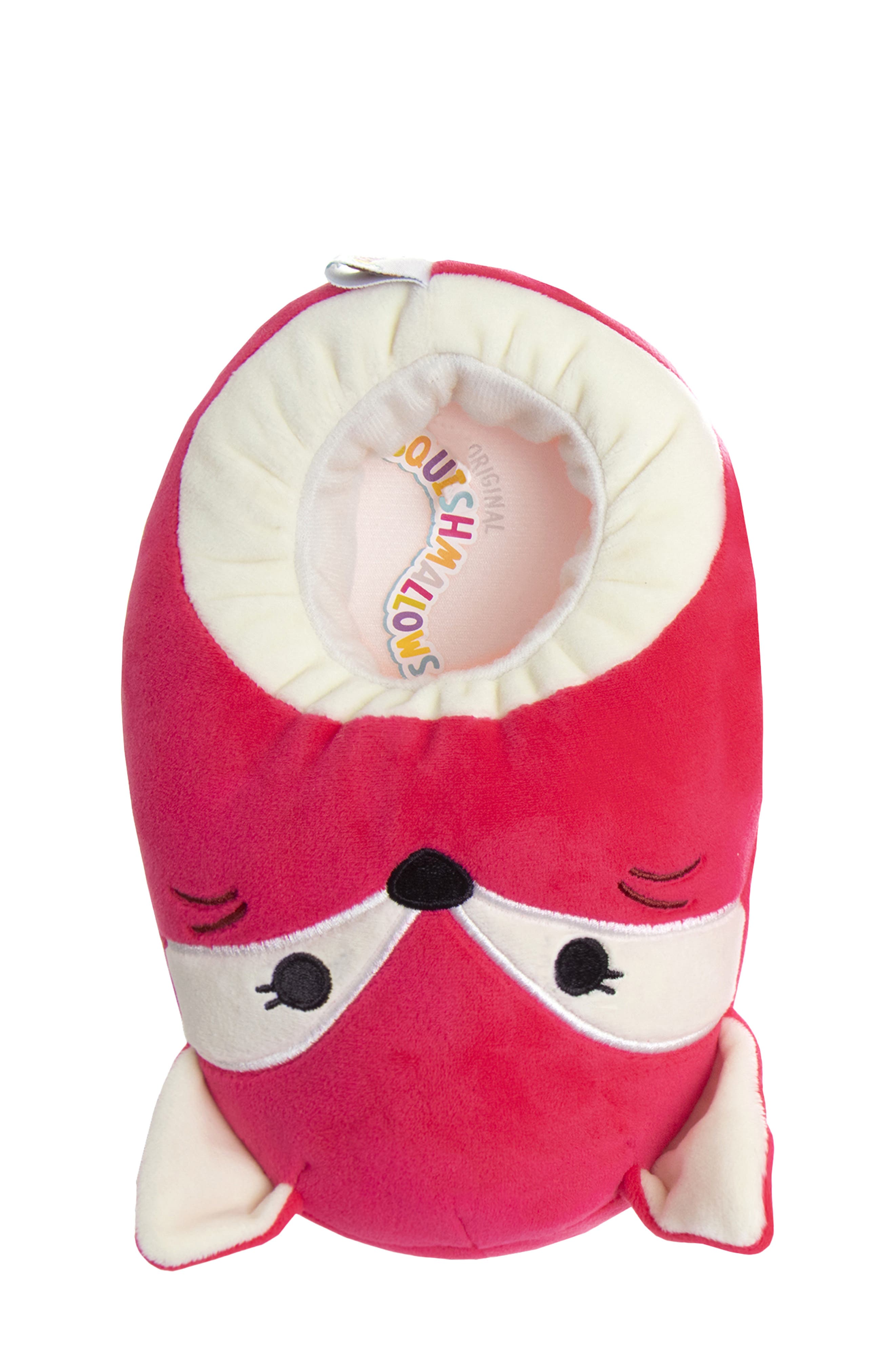 JOSMO Kids' Squishmallows Fifi the Fox Plush Slipper, Alternate, color, Hot Pink/ Cream