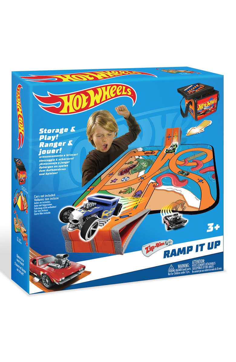 Tara Toy Hot Wheels ZipBin Storage Case & Racetrack Playmat, Alternate, color, Multicolored