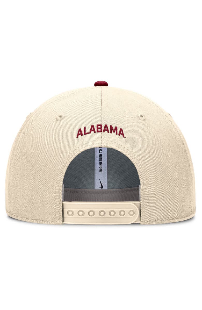 Nike Men's Nike Natural Alabama Crimson Tide Rise Primetime Performance Trucker Adjustable Hat, Alternate, color, Natural