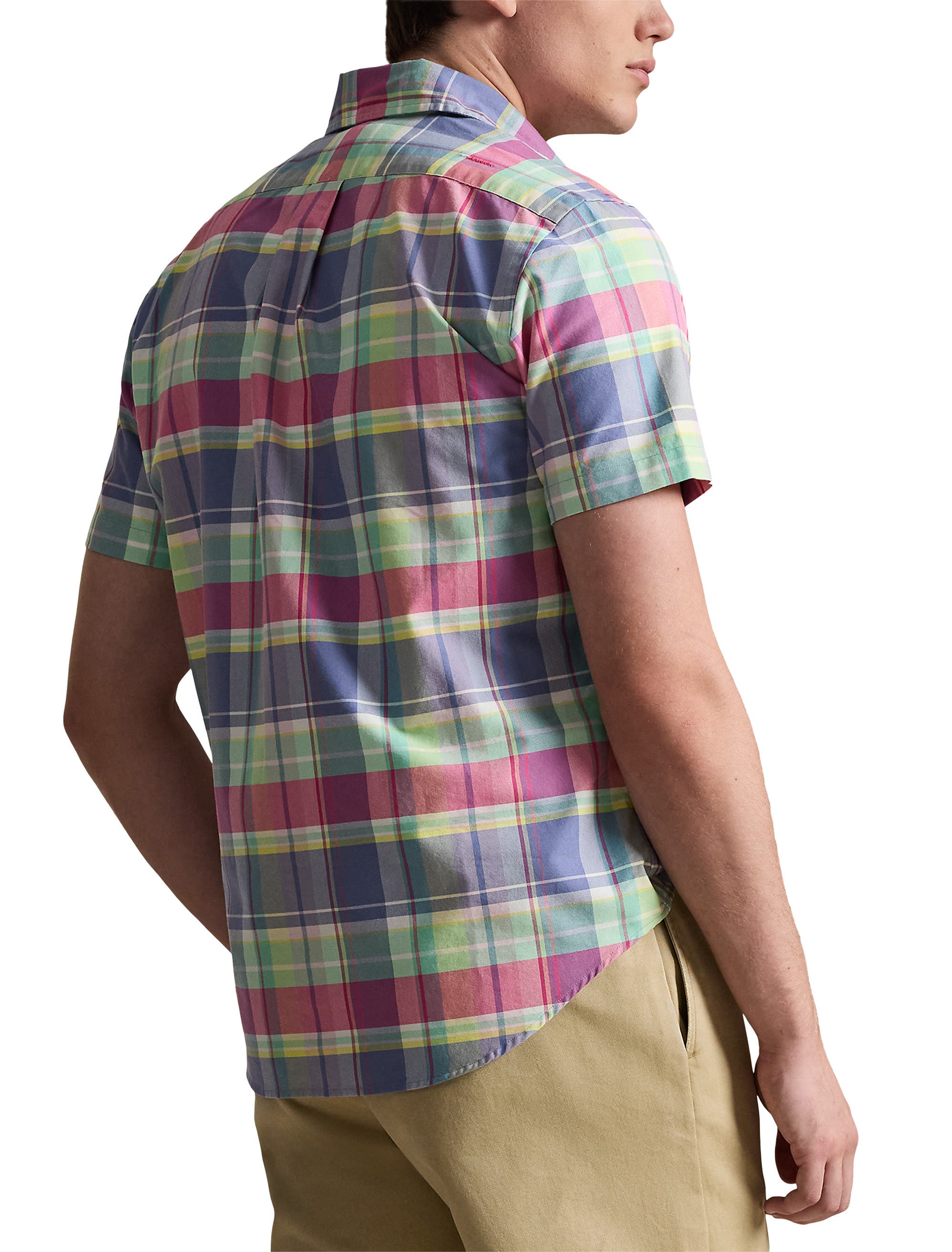 Big & Tall Plaid Oxford Sport Shirt V3 - image 2