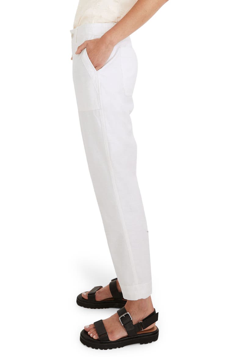 Griff High Waist Tapered Fatigue Pants, Alternate, color, ANTIQUE CREAM