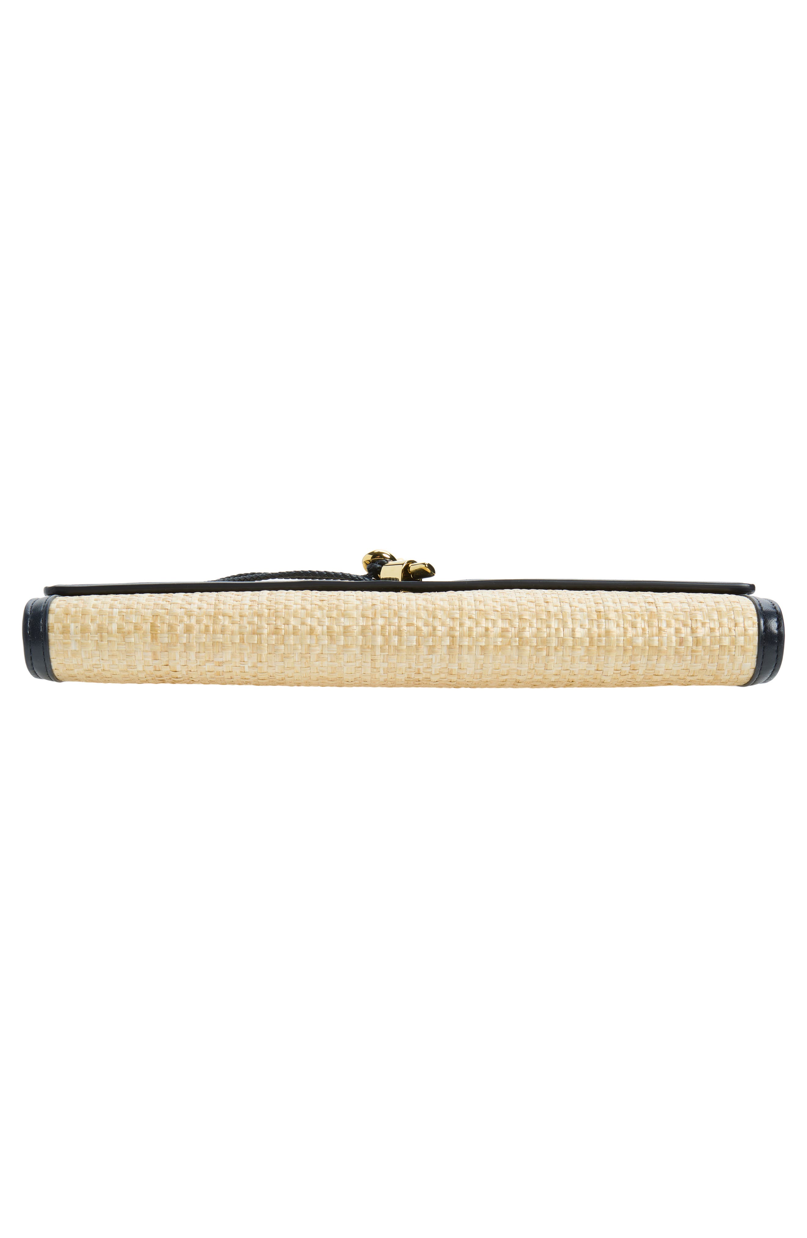 Long Andiamo Woven Raffia Clutch, Alternate, color, 9078 NATURAL SHADE/ MID-MB