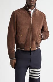 Thom Browne Suede Bomber Jacket