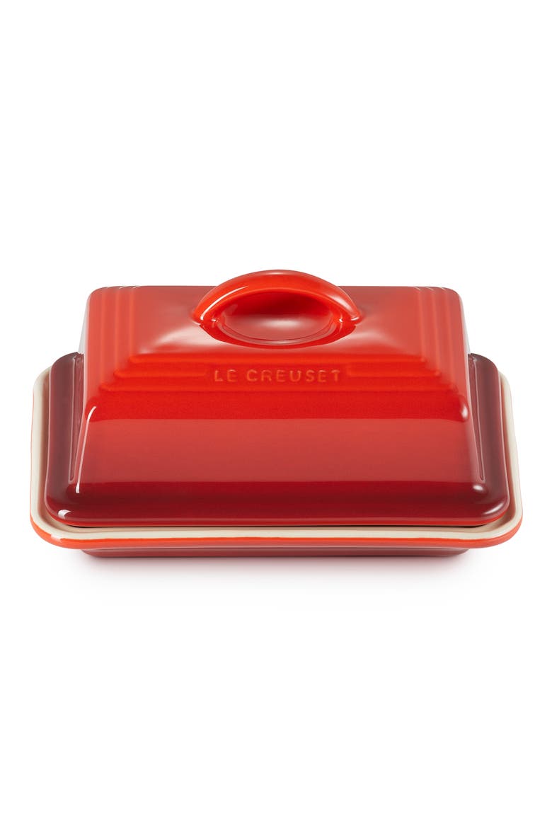 Heritage Butter Dish, Main, color, CERISE