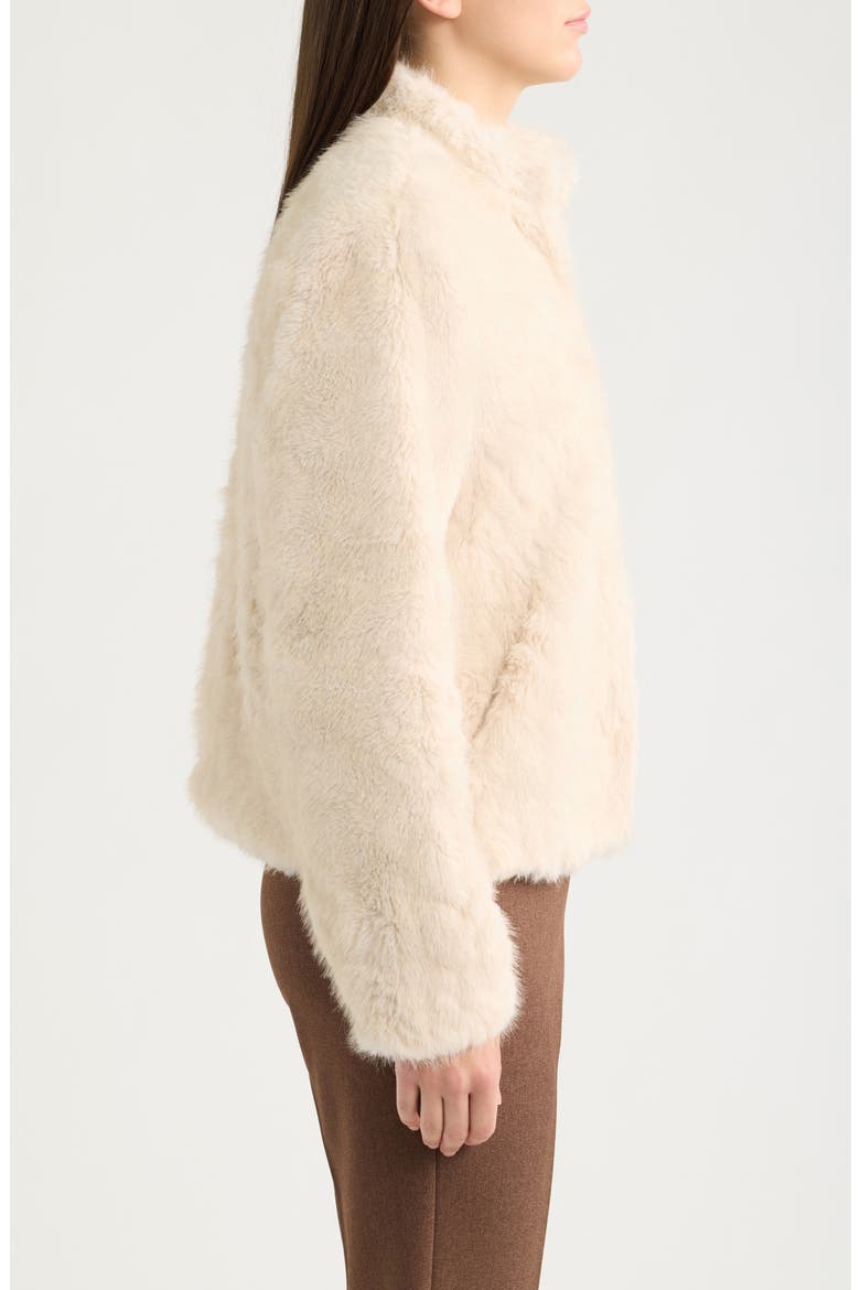Faux Fur Jacket, Alternate, color, IVORY