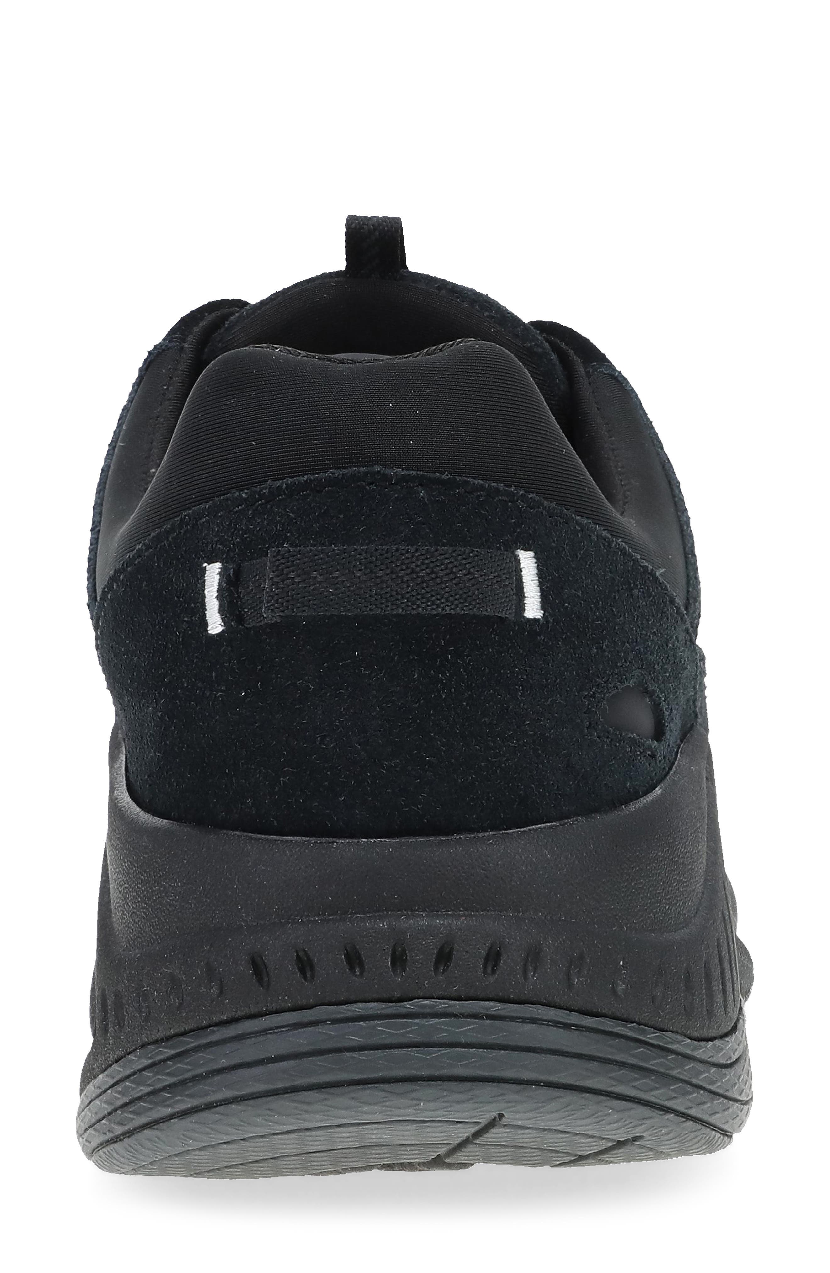Dansko Poppy Sneaker, Alternate, color, Black/ Black Suede