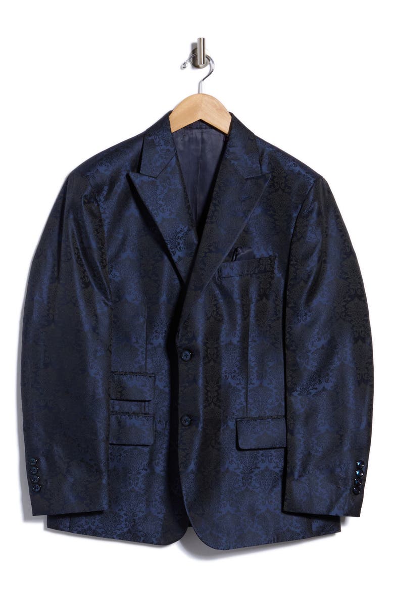 Paisley Jacquard Sport Coat, Main, color, BLUE