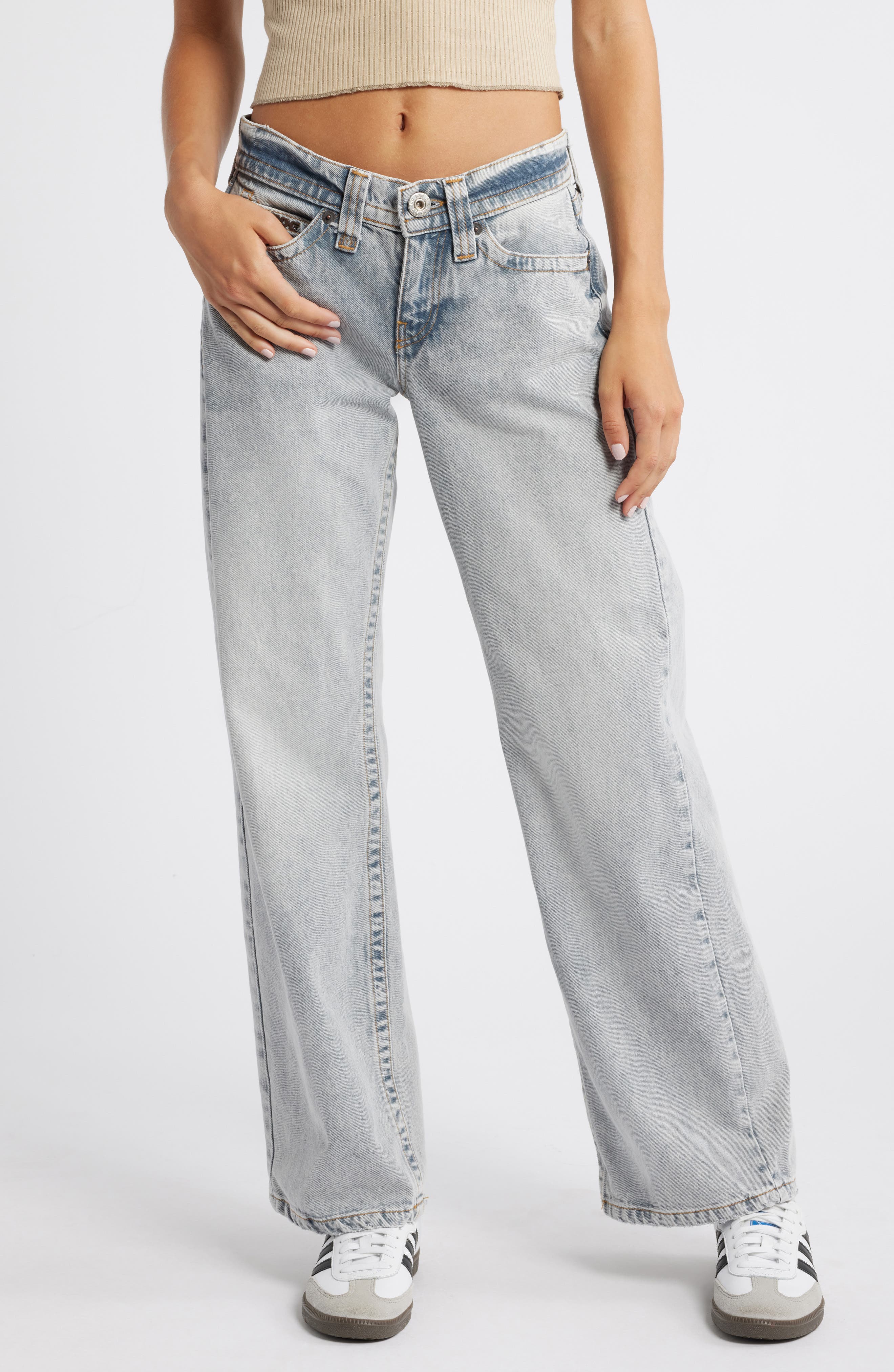 BDG Urban Outfitters Kayla Low Rider Wide Leg Jeans