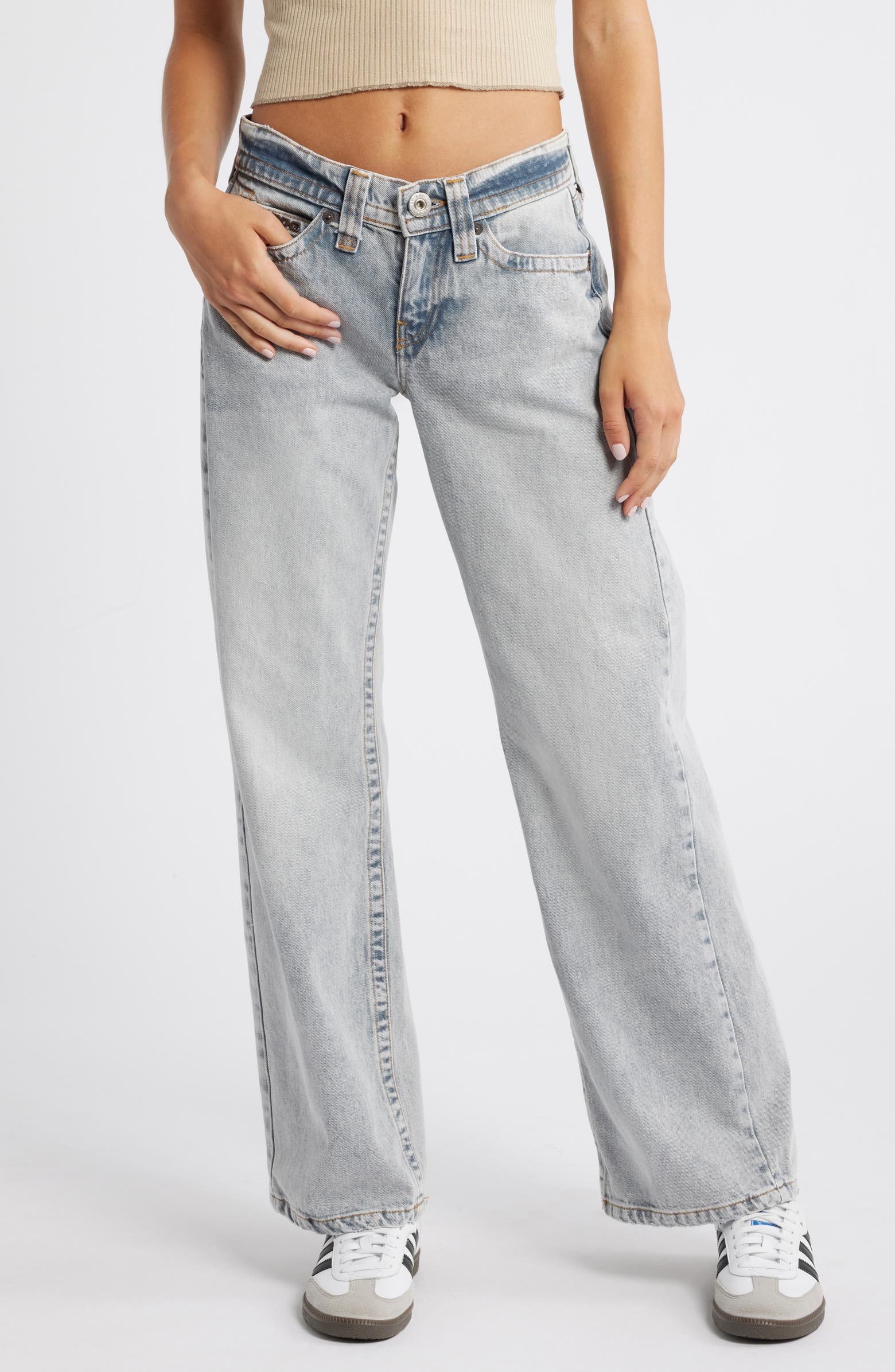 BDG Urban Outfitters Kayla Low Rider Wide Leg Jeans | Nordstromrack