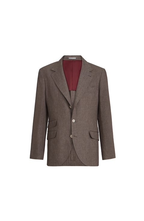 Linen deconstructed blazer