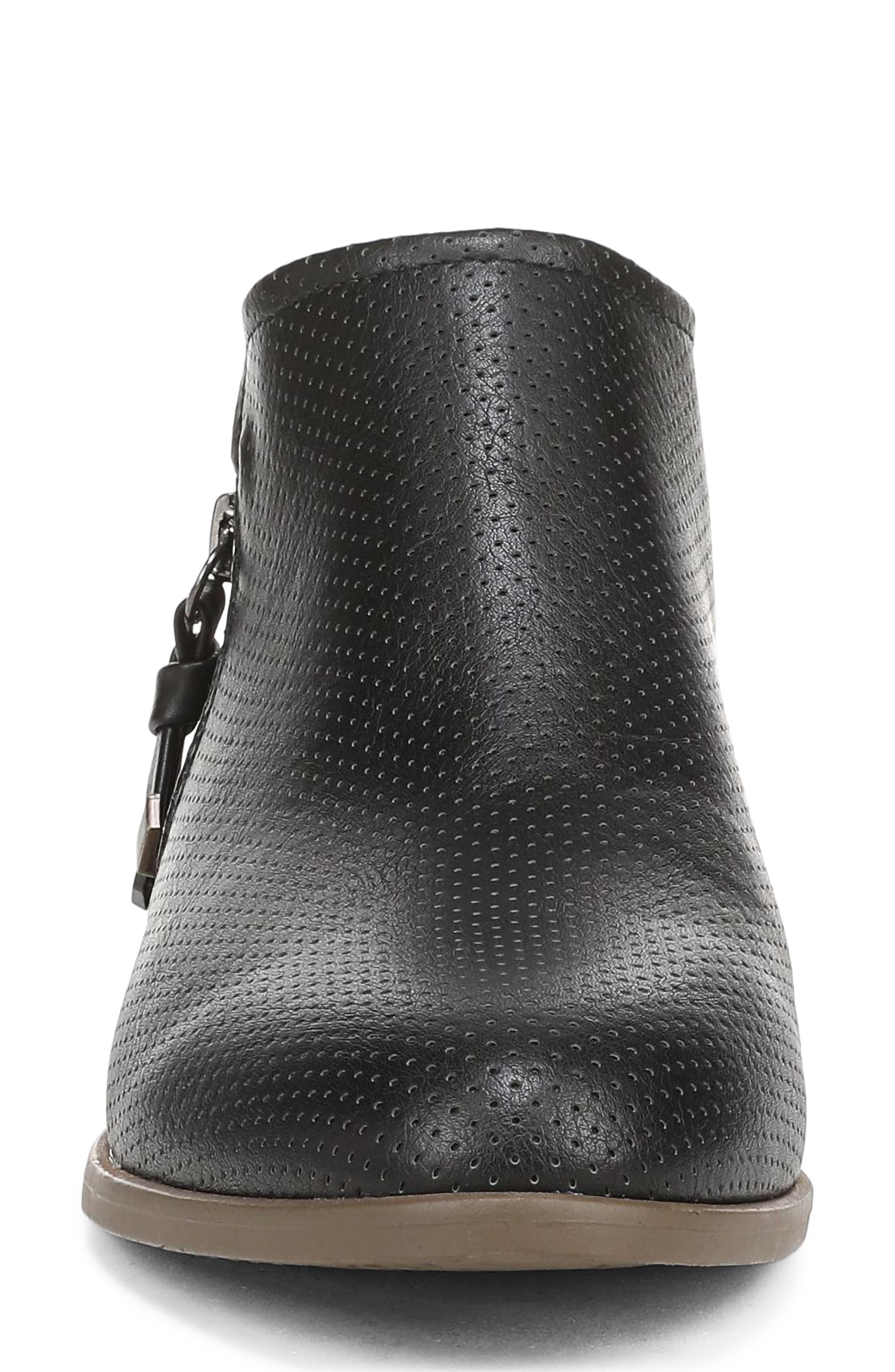 Reverie Faux Leather Bootie, Alternate, color, BLACK FAUX LEATHER