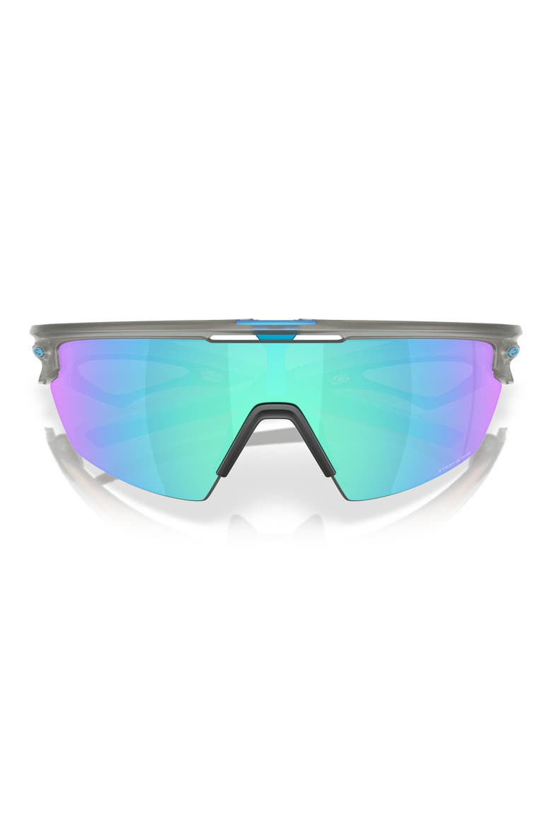 Prizm™ Road Sport 36mm Rectangular Sunglasses, Alternate, color, MATTE GREY/ SAPPHIRE