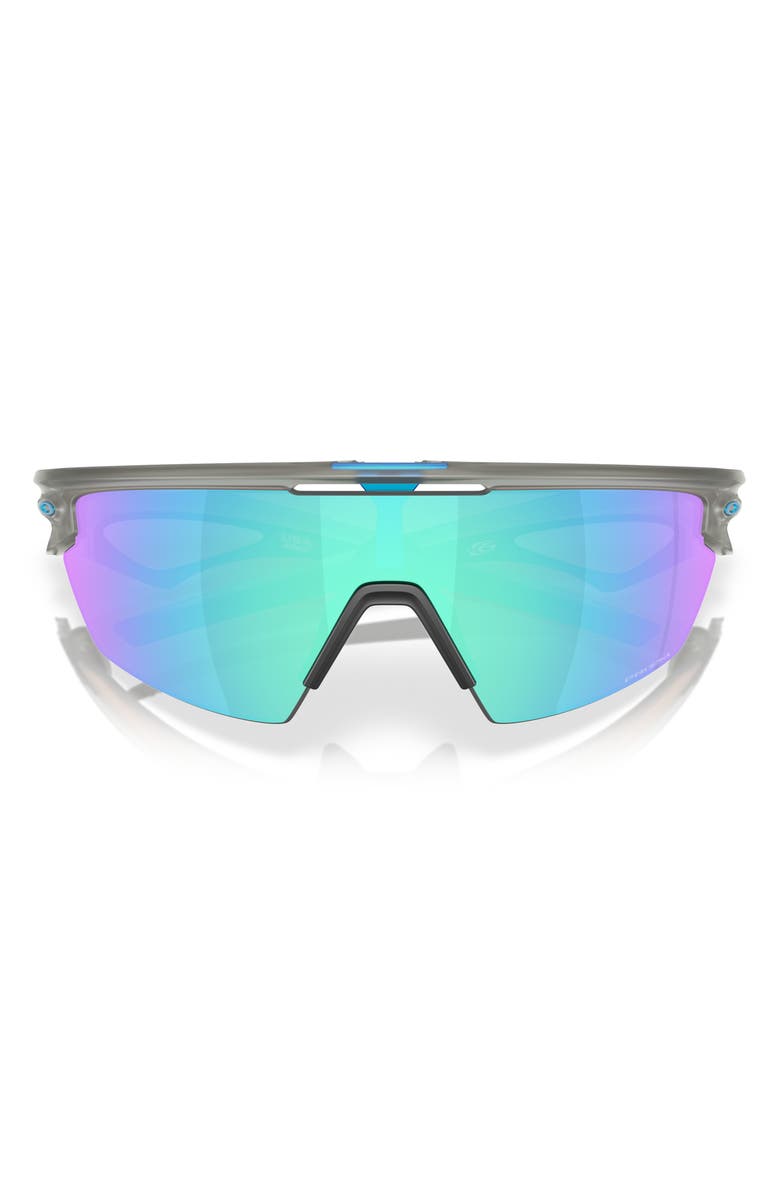 Oakley Prizm<sup>™</sup> Road Sport 36mm Rectangular Sunglasses, Alternate, color, Matte Grey/ Sapphire