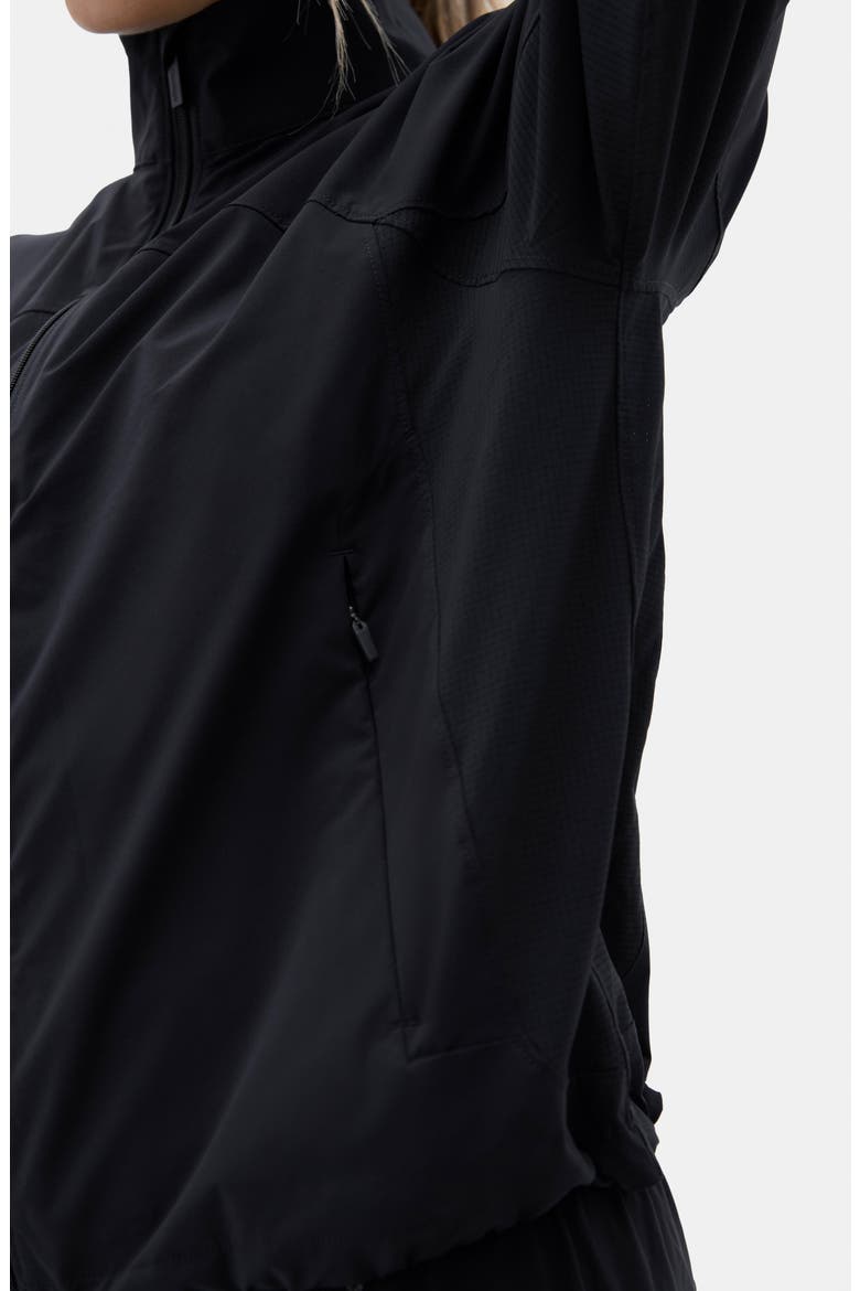 Gwen Packable Jacket, Alternate, color, BLACK