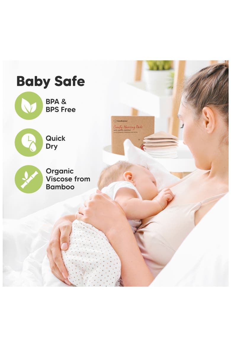 8-Pack Comfy Nursing Pads, Alternate, color, Bare Beige