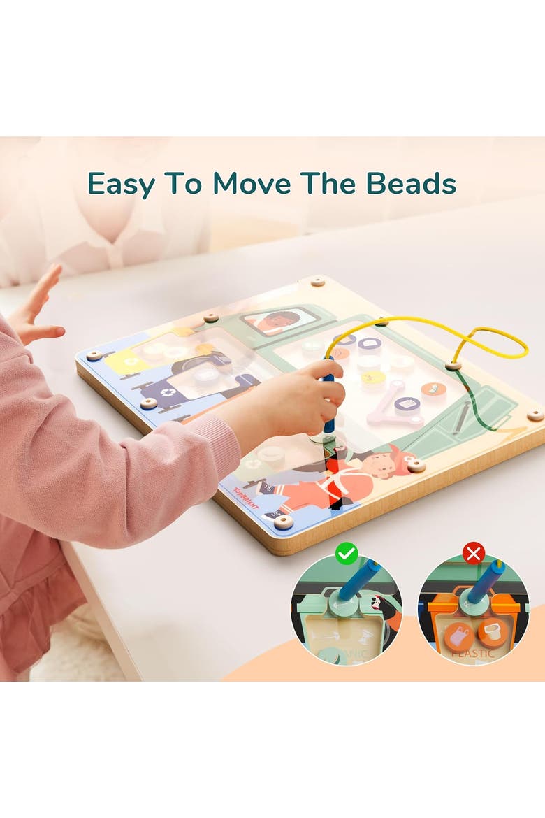 Trash Truck Magnetic Maze Toy, Montessori Toys, Alternate, color, Multicolor