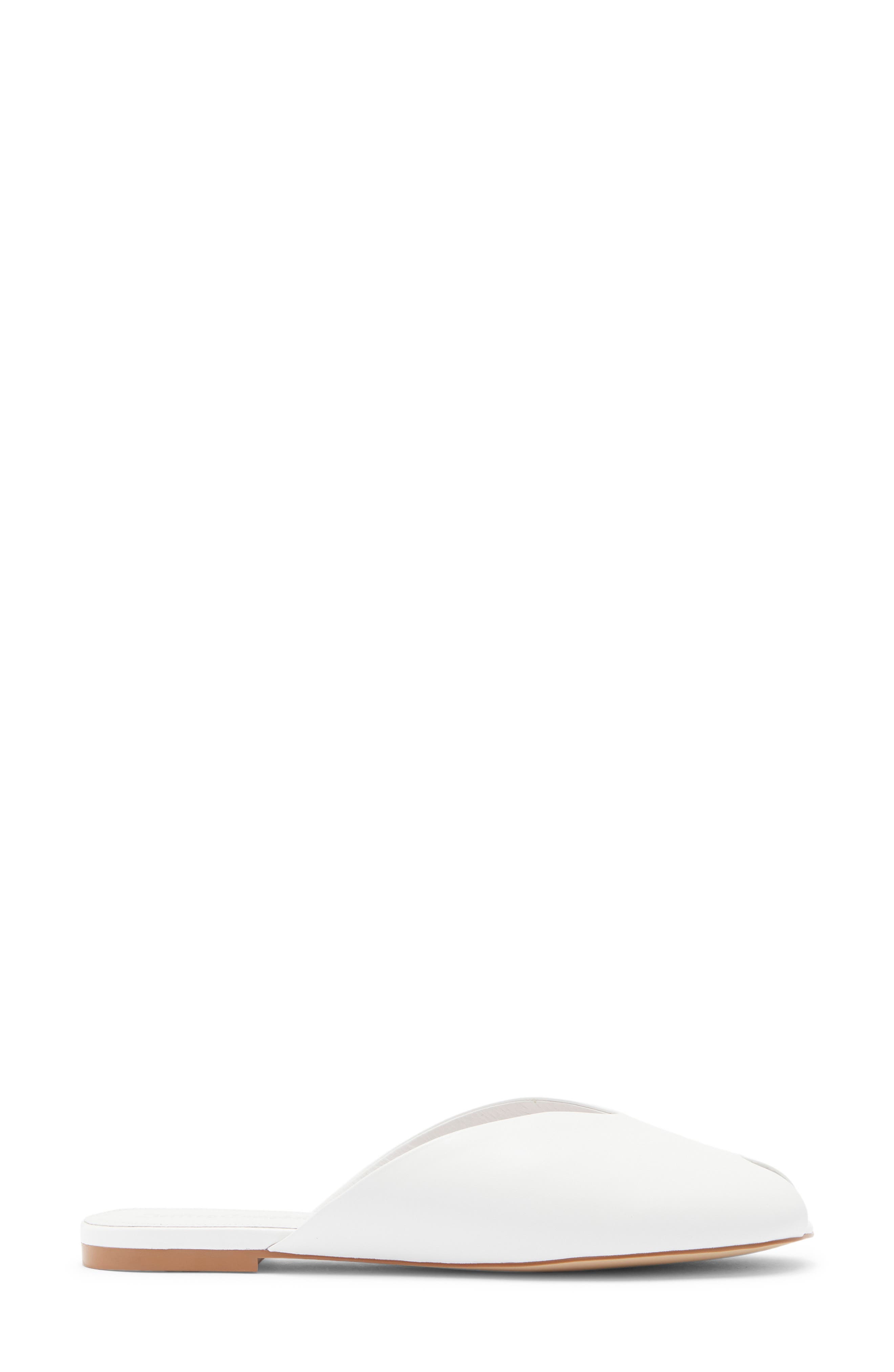 Indwell Peep Toe Slide Sandal, Alternate, color, WHITE
