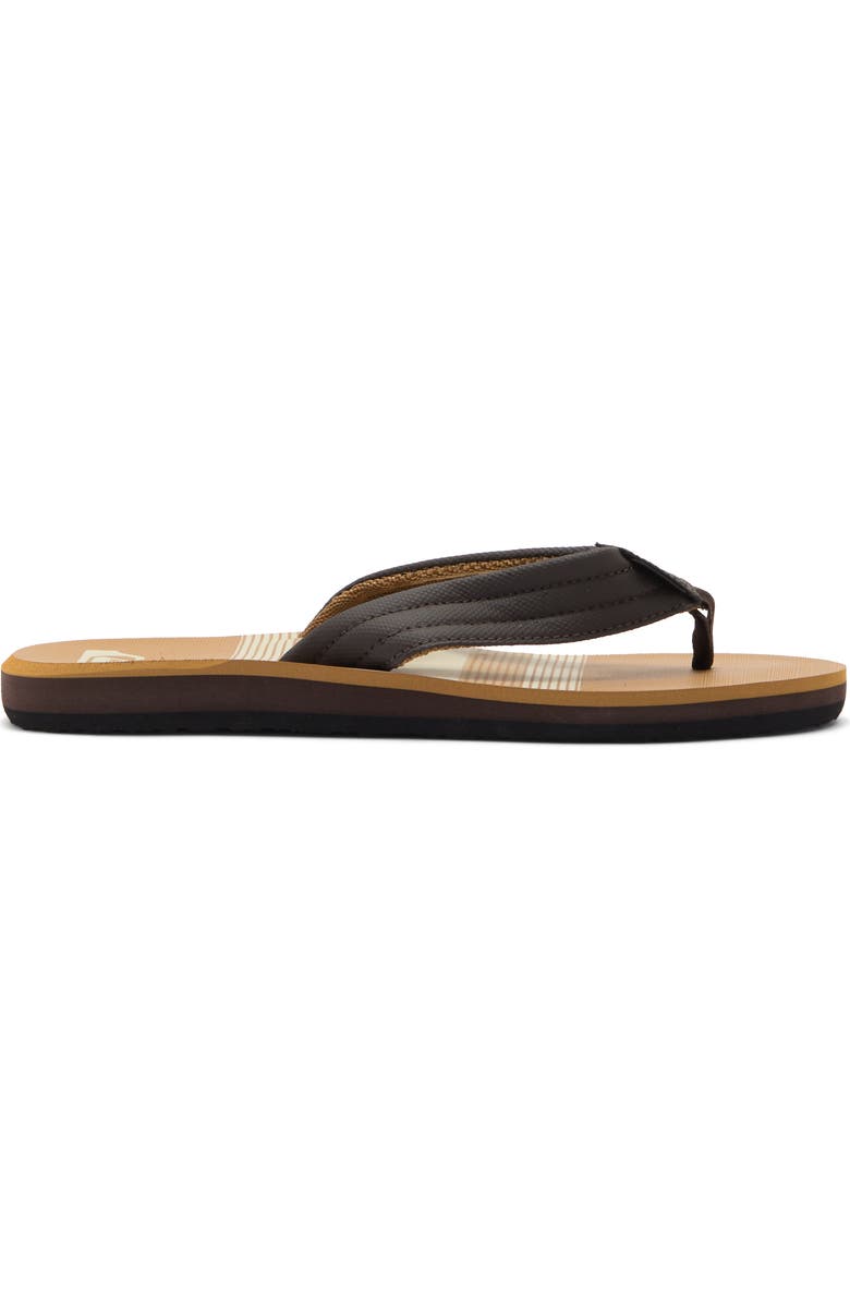 Quiksilver Carver Flip Flop, Alternate, color, Brown