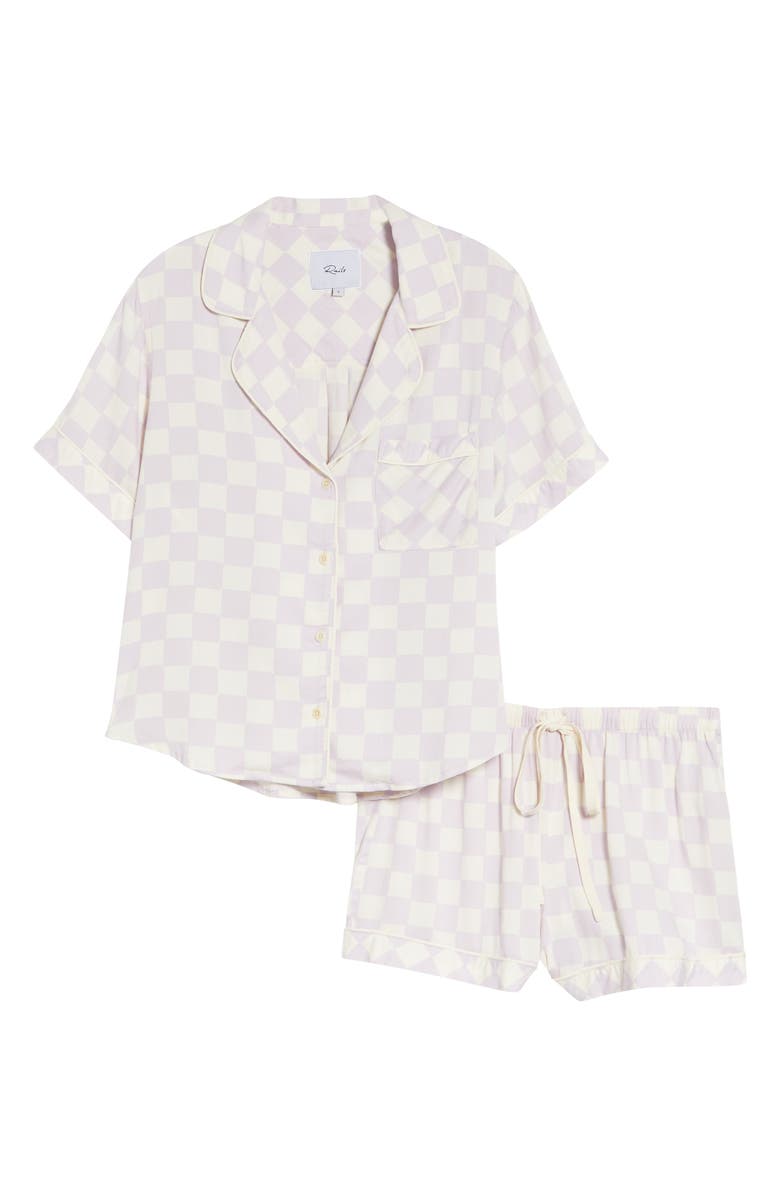 Rails Darcie Short Pajamas, Alternate, color, Lavender Checkboard