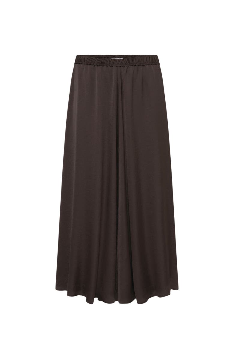 GERARD DAREL Bella Satin Midi Skirt, Alternate, color, Khaki Green